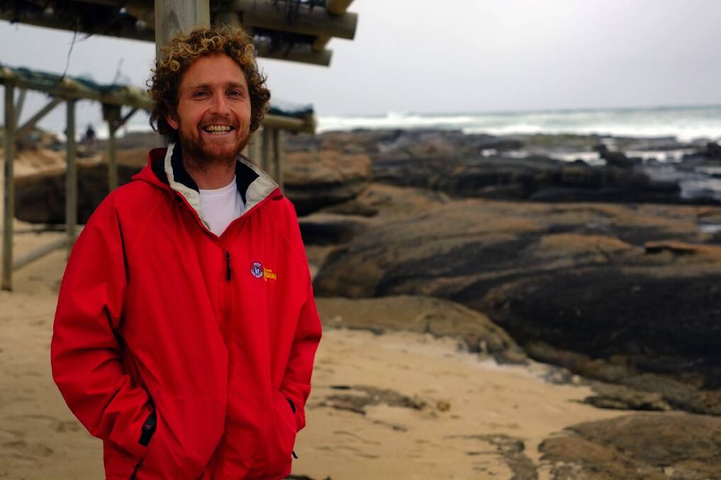 Margaret River lifeguard Douglas Cooney has spent the winter writing a novel about young man s search for peace and happiness. Photo by Sandy Powell.