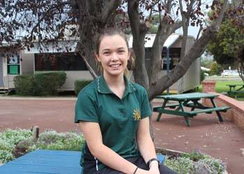 SUCCESSFUL: Hannah Newstead will attend a four-day program on leadership in Perth.