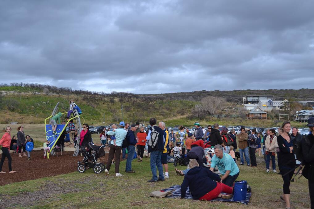 MEMORIAL: People gathered at Riflebutts Reserve to commemorate one year since the Margaret River bush fires.