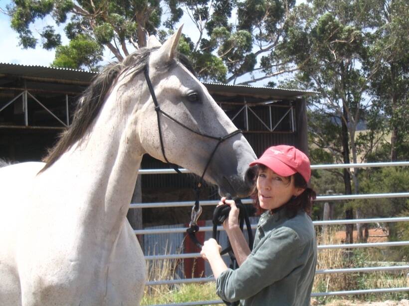 BRUMBY RESCUER: Dr Sheila Greenwell, Outback Heritage Horse Association of WA Inc’s rescue co-ordinator and veterinary supervisor, will show rescued brumbies at the Margaret River and Districts Agricultural Show. Picture: Katherine Waddington