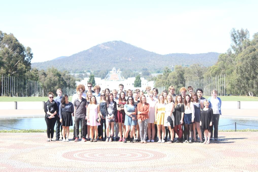 CAPITAL FUN: The year 10 and 11 Margaret River Senior High School students had a ball visiting Canberra and Sydney.